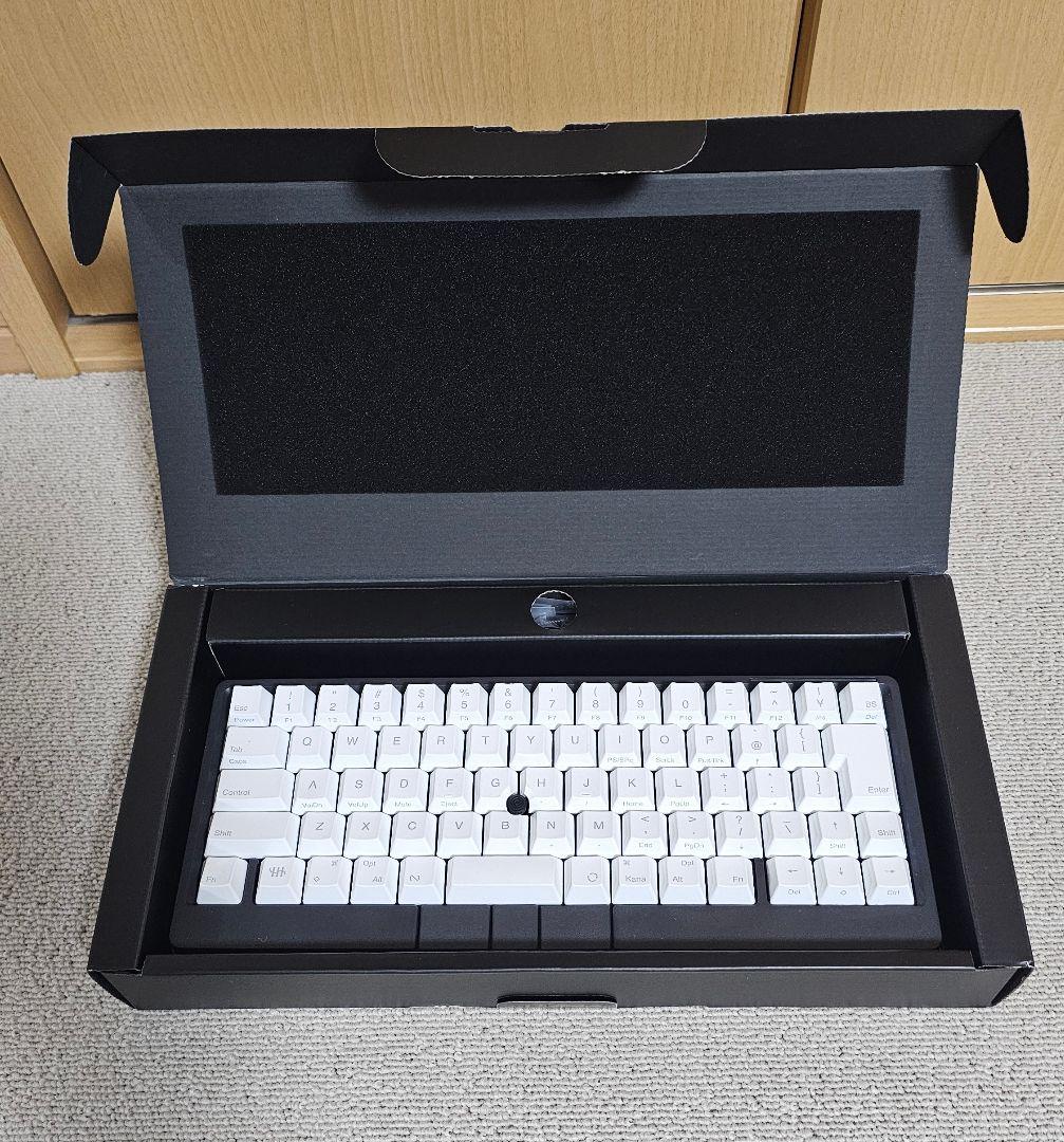 【中古】HHKB Studioキーボード日本語配列(炭＋キートップ雪＋専用ケース