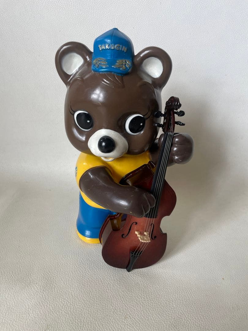たくぎん たくちゃん 拓ちゃん ソフビ貯金箱 カウンター用 店頭用 コントラバス