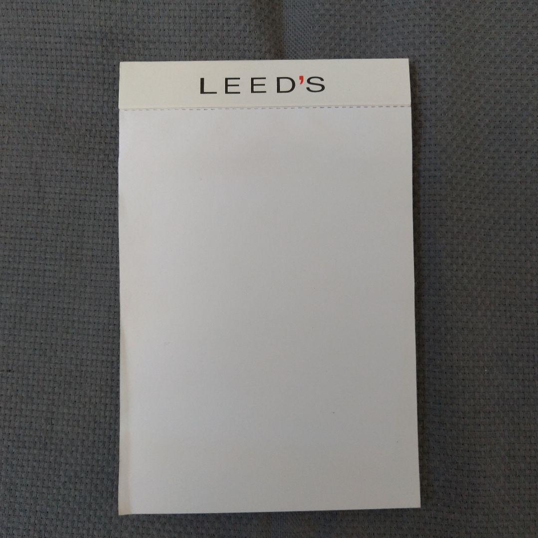 LEED'S 黒色レザー メモ帳 CRITIC LOGIC