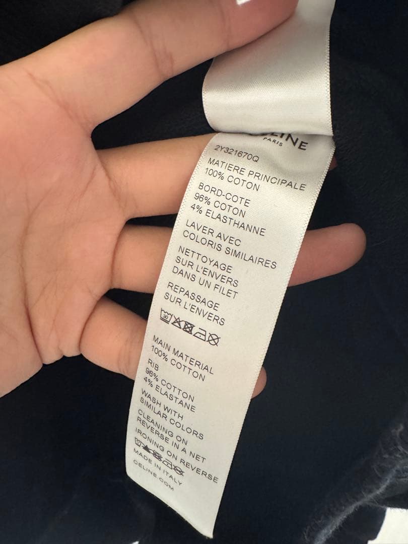 CELINE ブラック パーカー