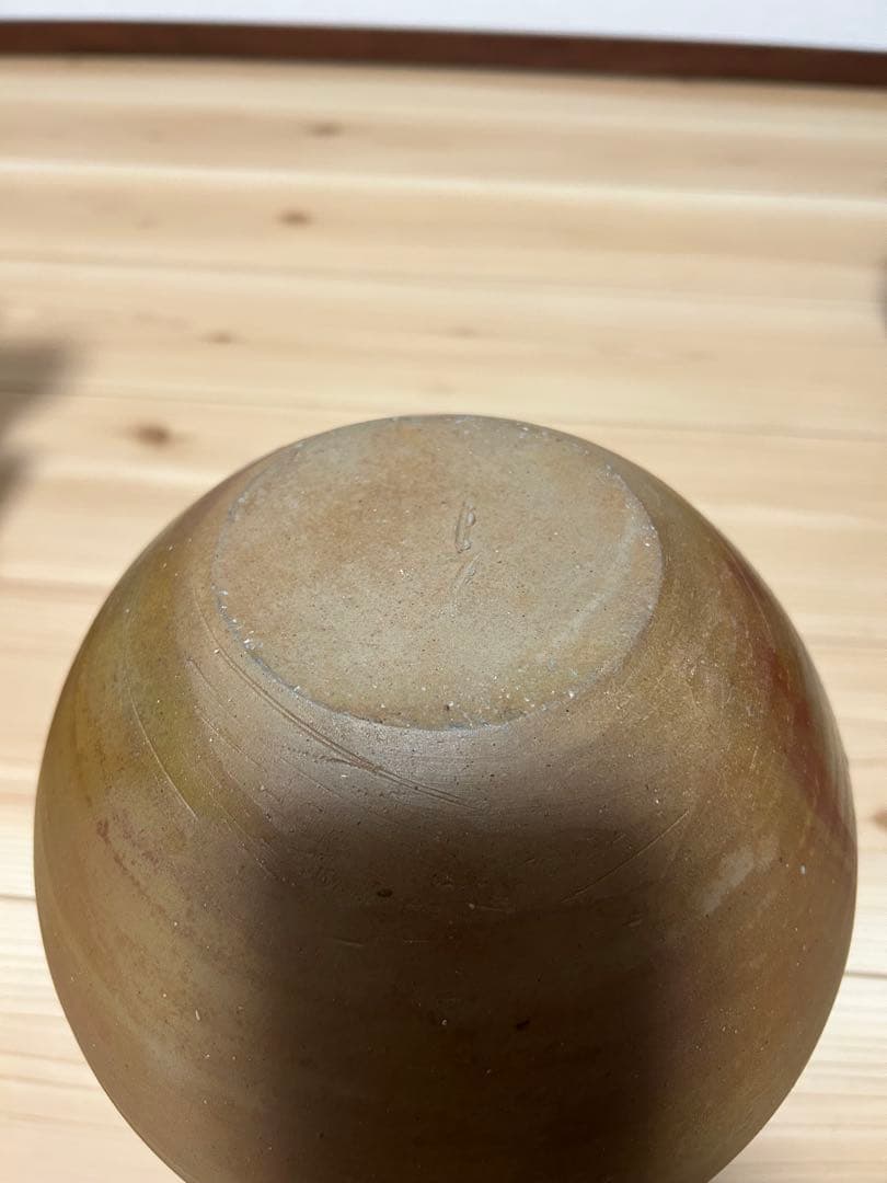 岡山県重要無形文化財【伊勢崎満】造　備前壺　共箱