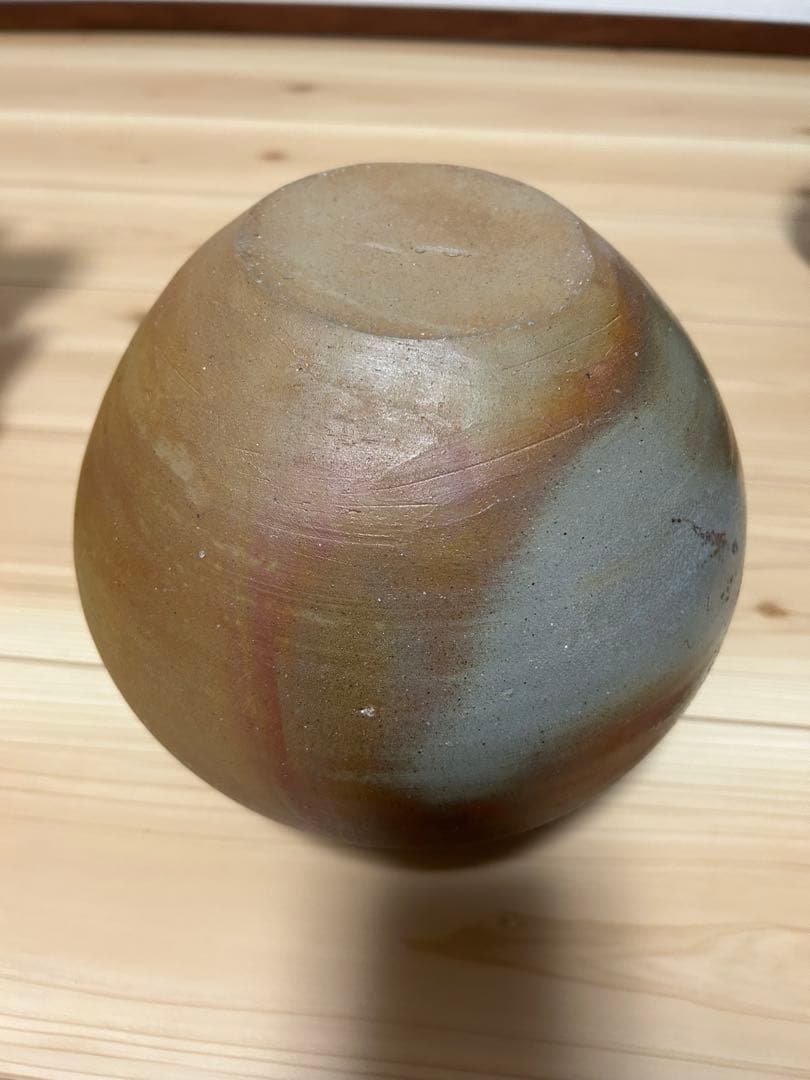 岡山県重要無形文化財【伊勢崎満】造　備前壺　共箱