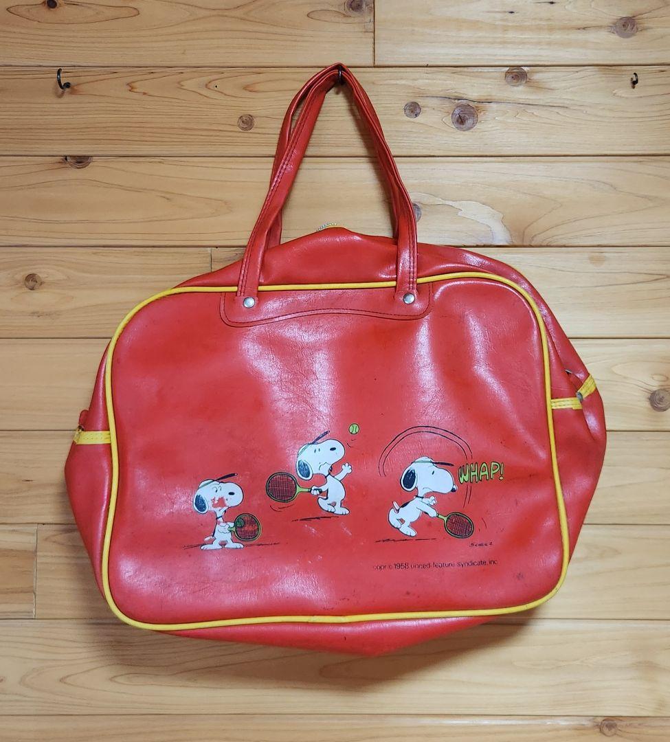 ピーナッツ　スヌーピー　テニス　バッグ　©1958年　50s ヴィンテージ