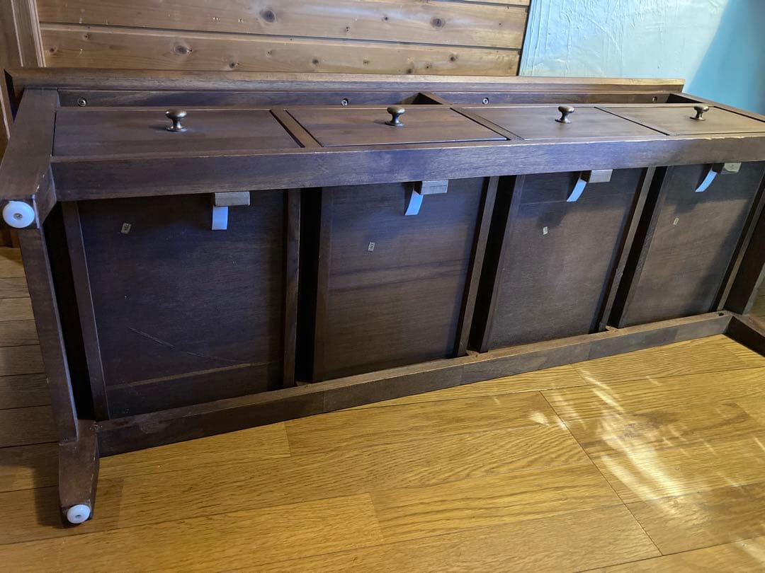 ダークブラウン 木製 テレビ台 引き出し