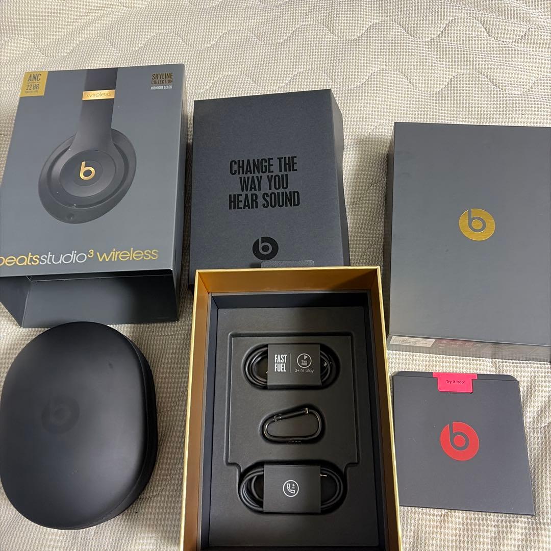ヘッドホン beats studio3 wireless MIDNIGHT BLACK