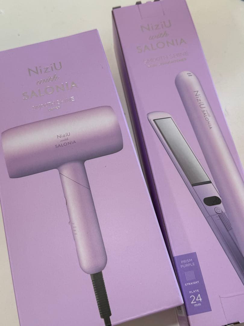 NiziU SALONIA スムースシャインドライヤー ヘアアイロン