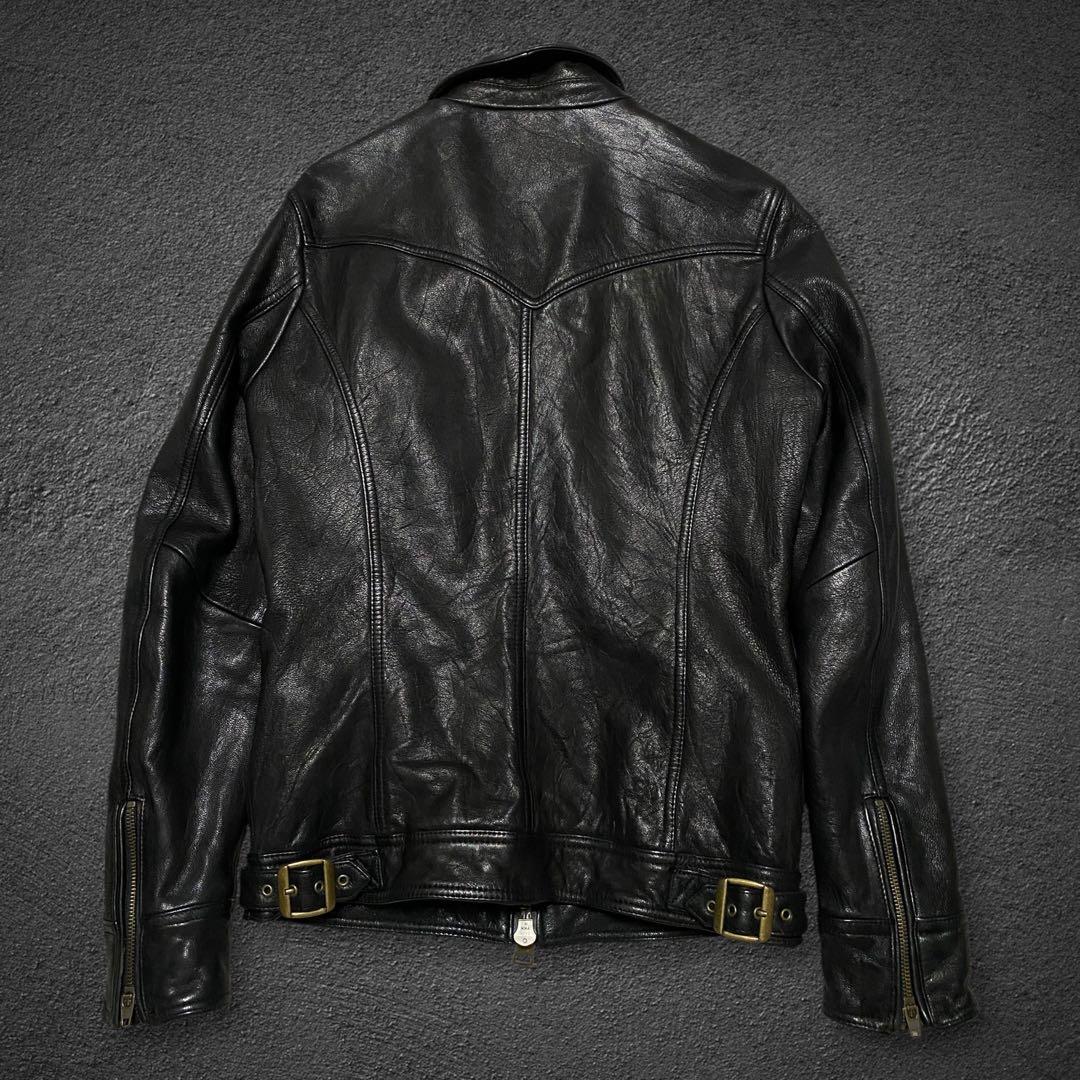 ジャケット・アウター JACKROSE goat leather biker jacket
