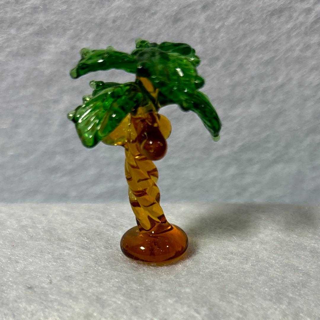 ヤシの木　ガラス細工　ミニチュア