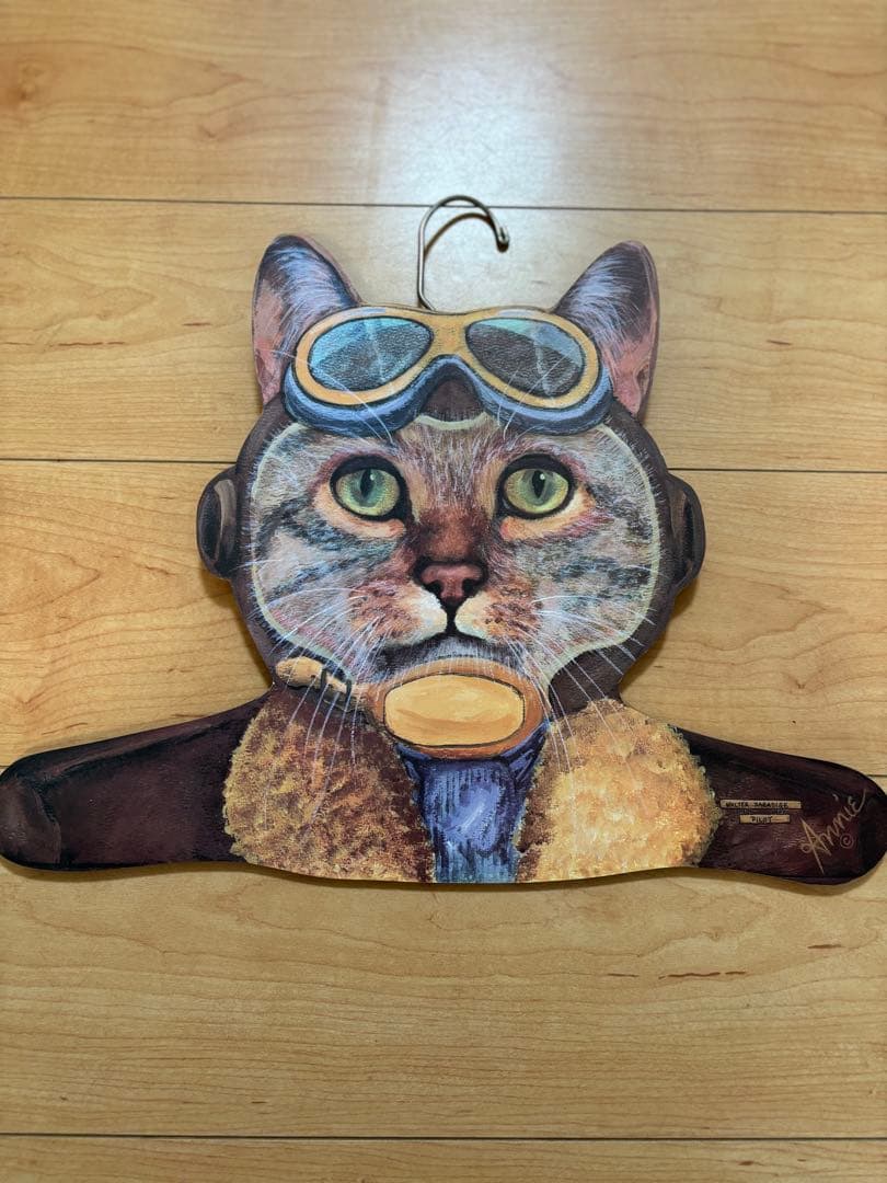 アン・ラインハート 動物 ハンガー アンティーク インテリア 木製 8本 セット