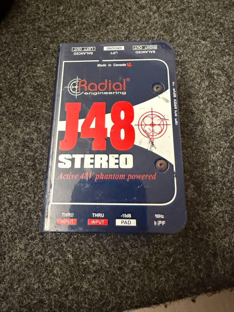 Radial J48 Stereo ダイレクトボックス