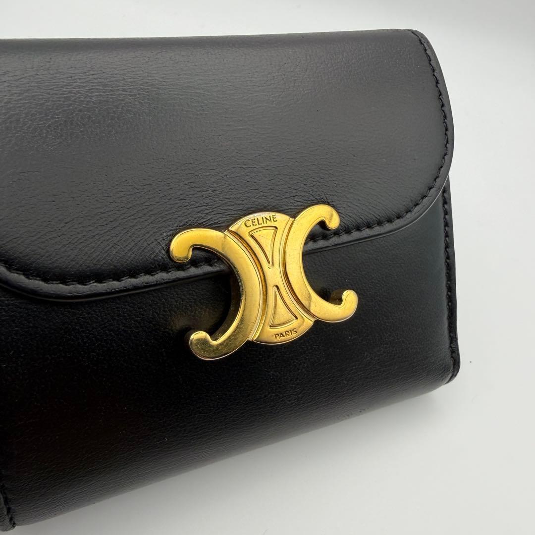 CELINE セリーヌ 財布 スモール フラップウォレット トリオンフ