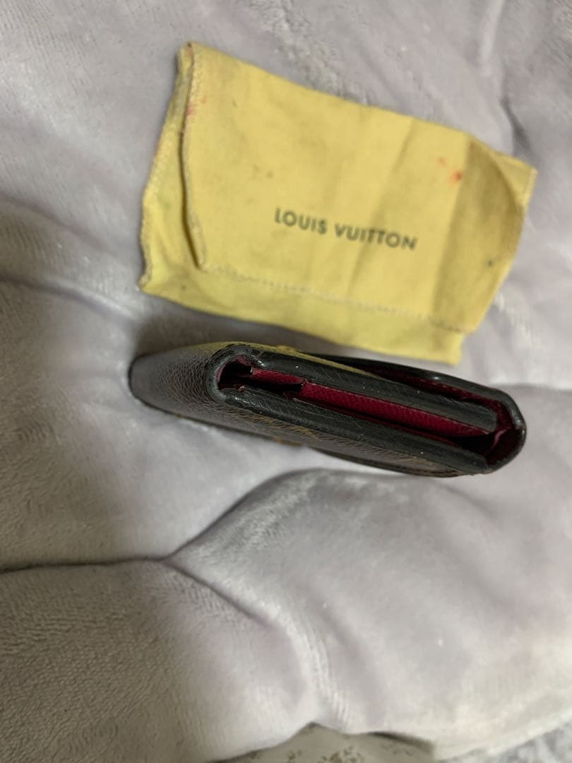 LOUIS VUITTON 三つ折り財布 ブラウン/レッド