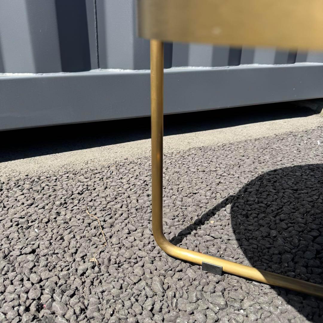 【最終価格】CRASH GATE ラウンドテーブル W600 ゴールド　関家具