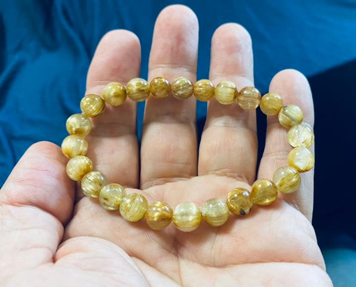 monsuta123（最高級ゴールドキャッツアイルチル　ブレスレット②