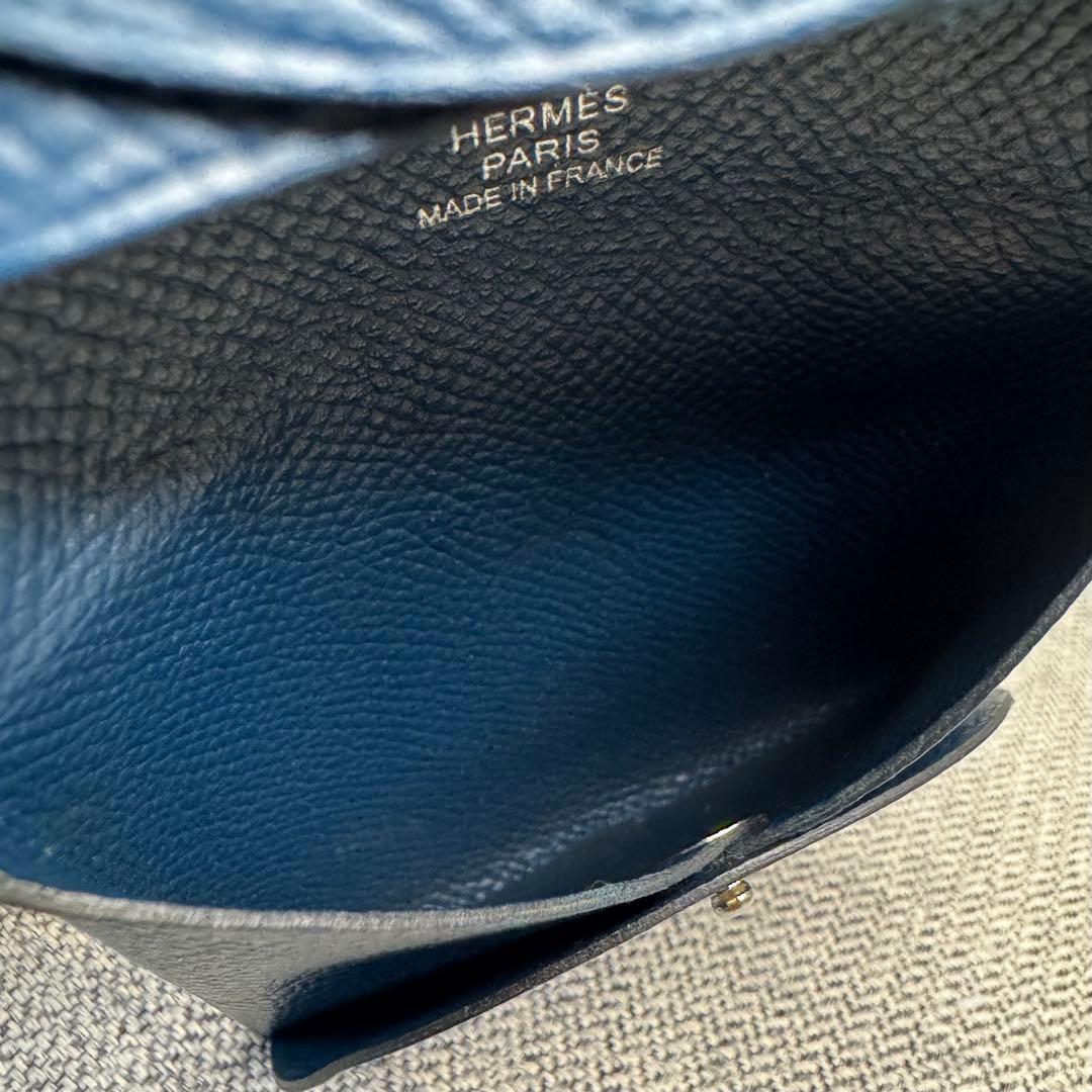 HERMES エルメス バスティア ケース ブルーインディゴ