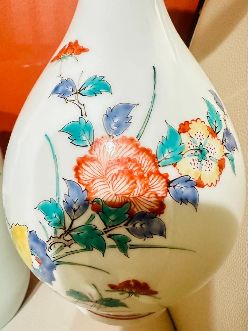 酒井田柿右衛門と 弥右衛門花瓶2点セット高さ約26 Cm美品 花瓶 花器 花入