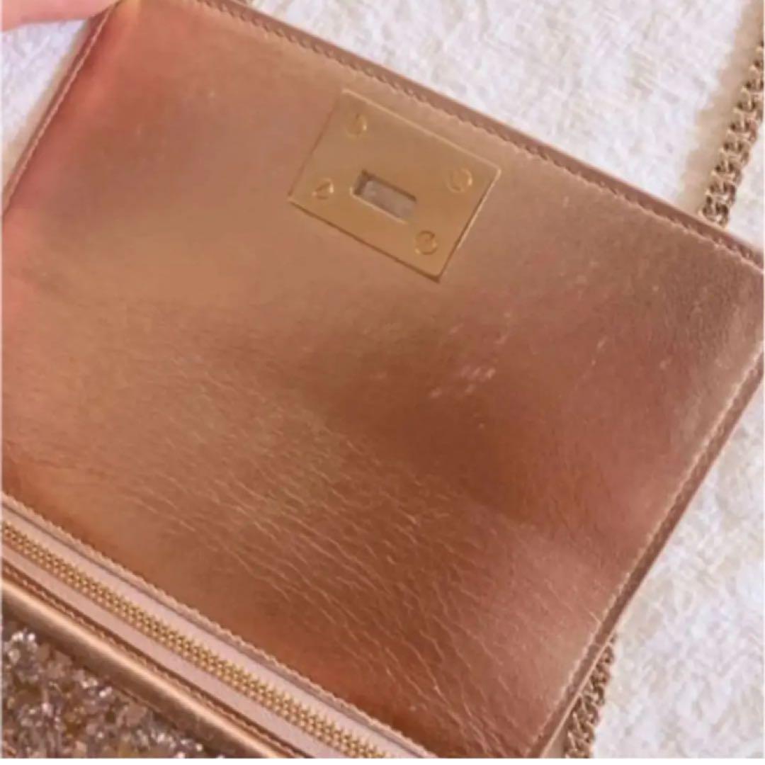 JIMMY CHOO ゴールド パーティーバッグ
