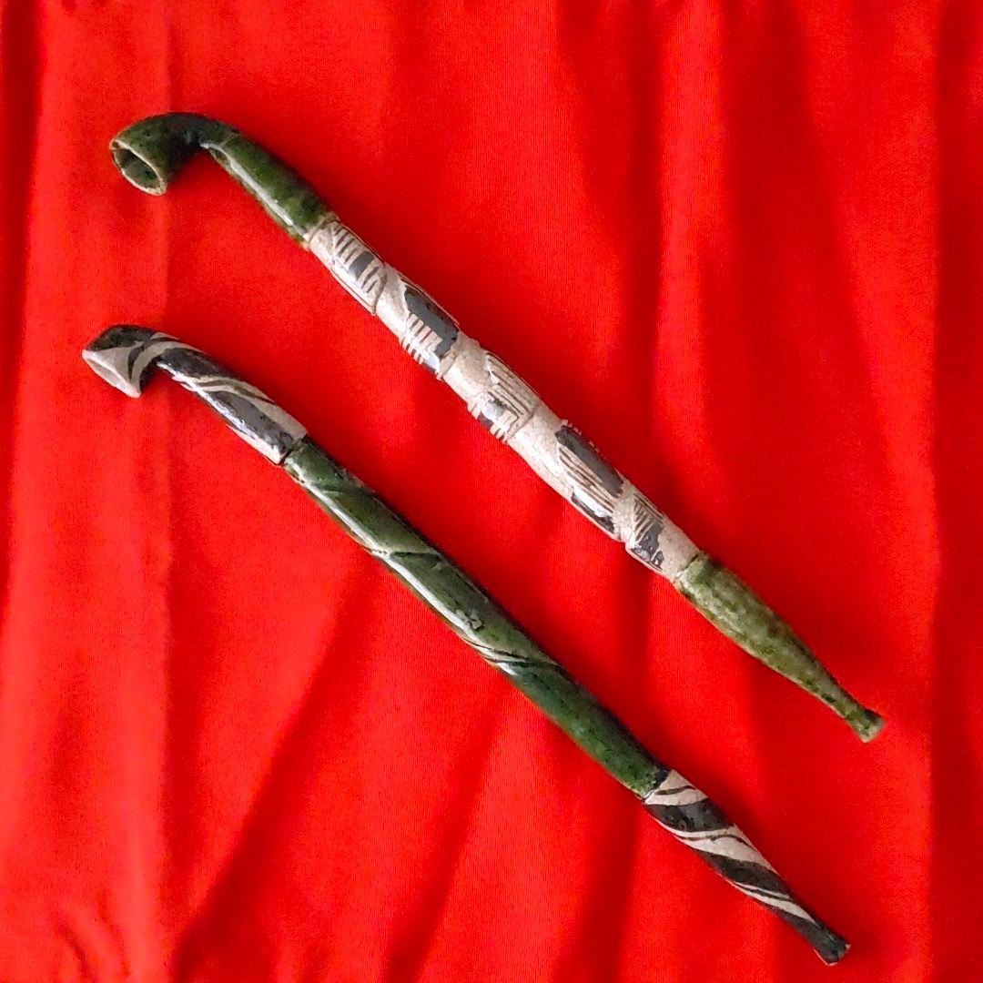 織部　煙管 ２本組