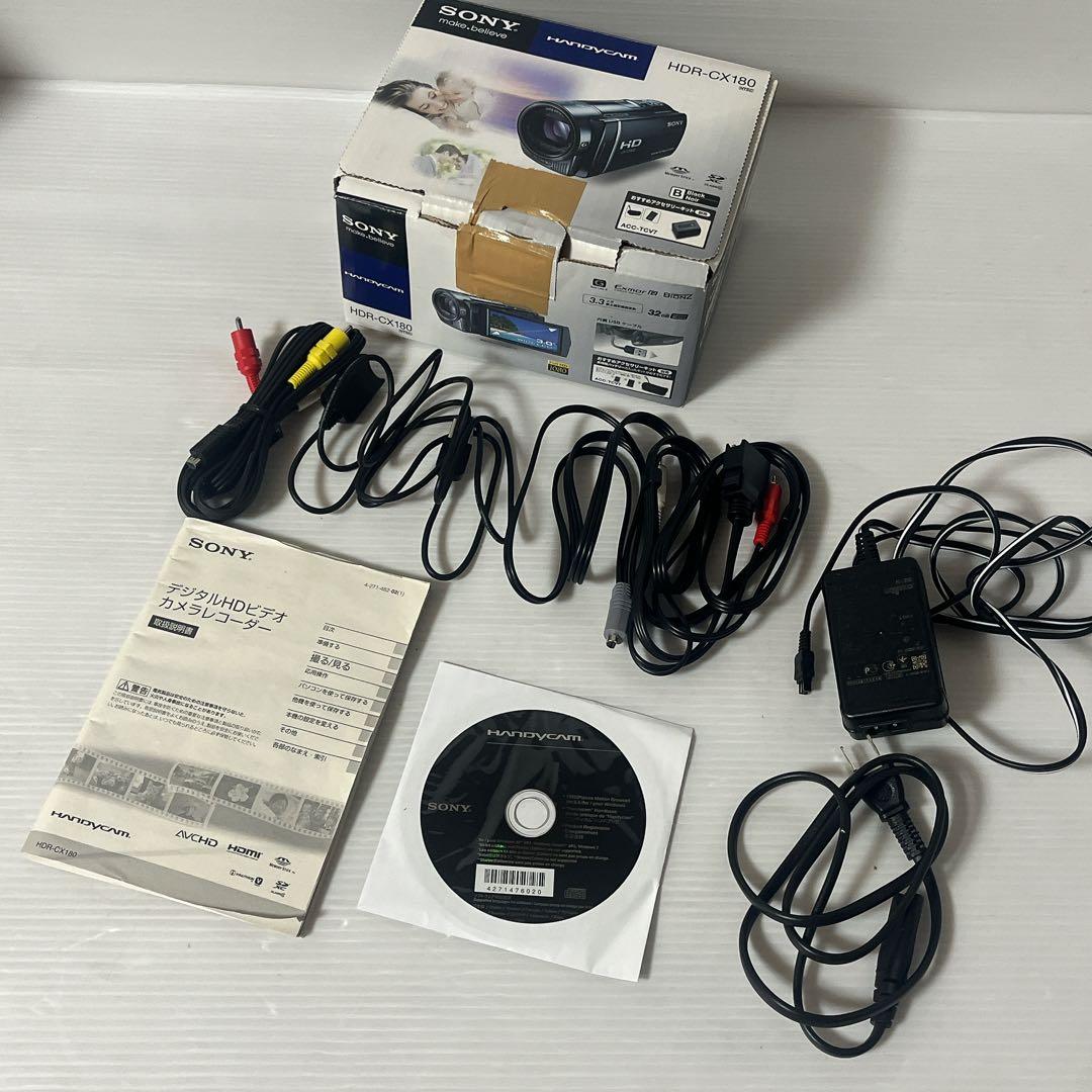 SONY Handycam HDR-CX180　ブラック　ビデオカメラ