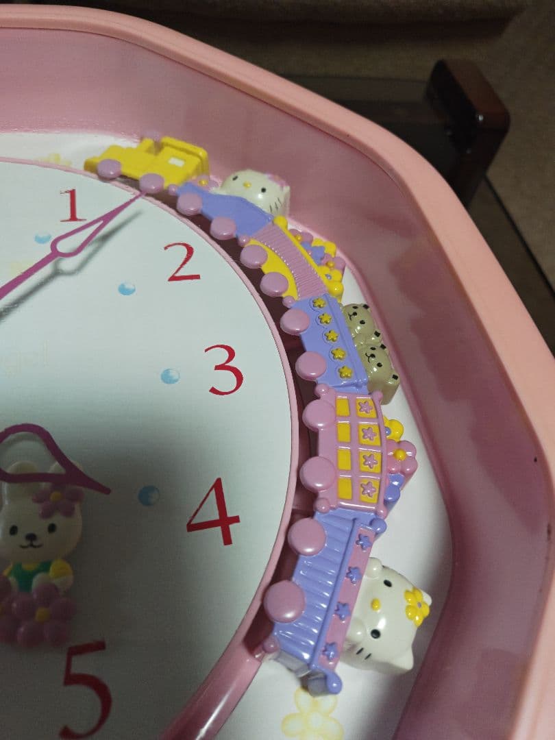 【希少】ハローキティエンジェル からくり時計 掛け時計