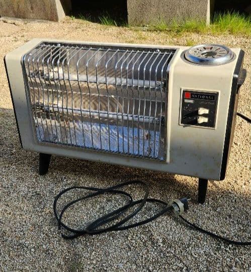 National ナショナル 電気ストーブ DS-27NA スチーム レトロ