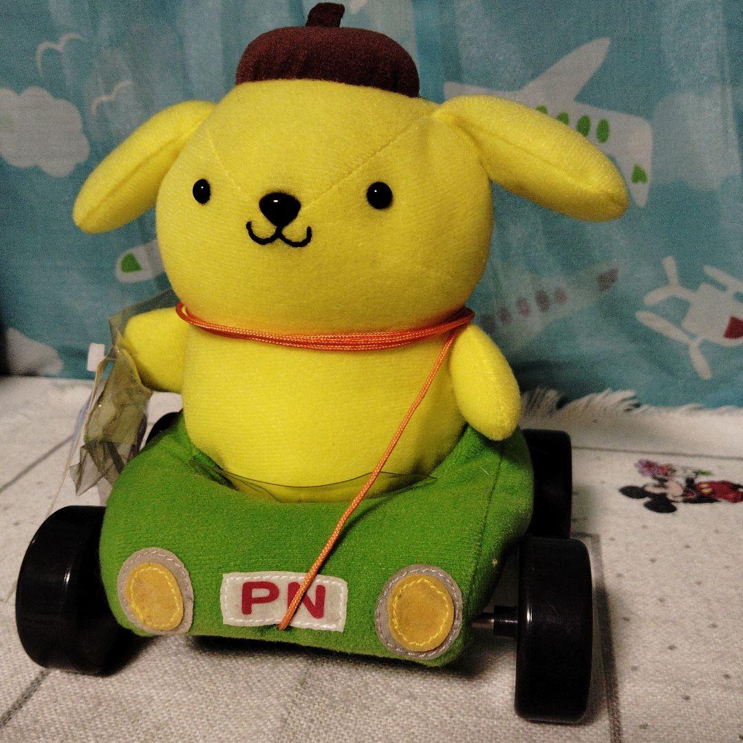 ポムポムプリン のりもの マスコット レトロ ぬいぐるみ