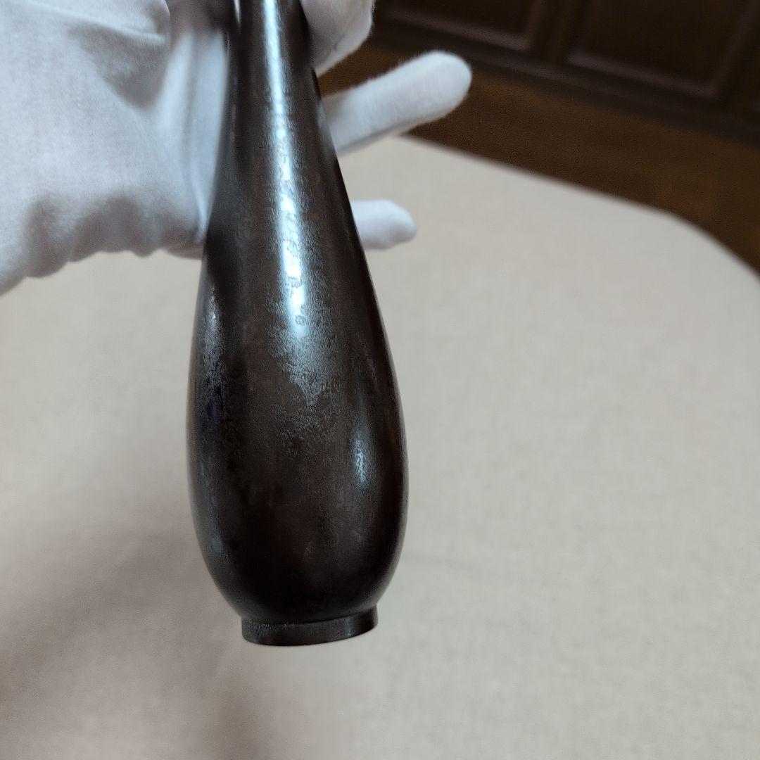 茶道具　利休愛蔵鶴首花入れ　銘[鶴ノ嘴(クチバシ)]花入　一ノ瀬宗辰造