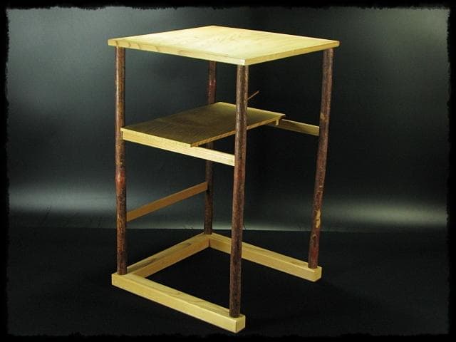 玄々斎好 寒雲卓 円能斎好 裏千家 茶道具 棚物 組立式 元紙箱 f291