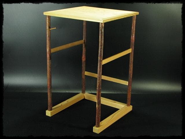 玄々斎好 寒雲卓 円能斎好 裏千家 茶道具 棚物 組立式 元紙箱 f291