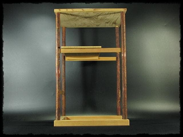 玄々斎好 寒雲卓 円能斎好 裏千家 茶道具 棚物 組立式 元紙箱 f291