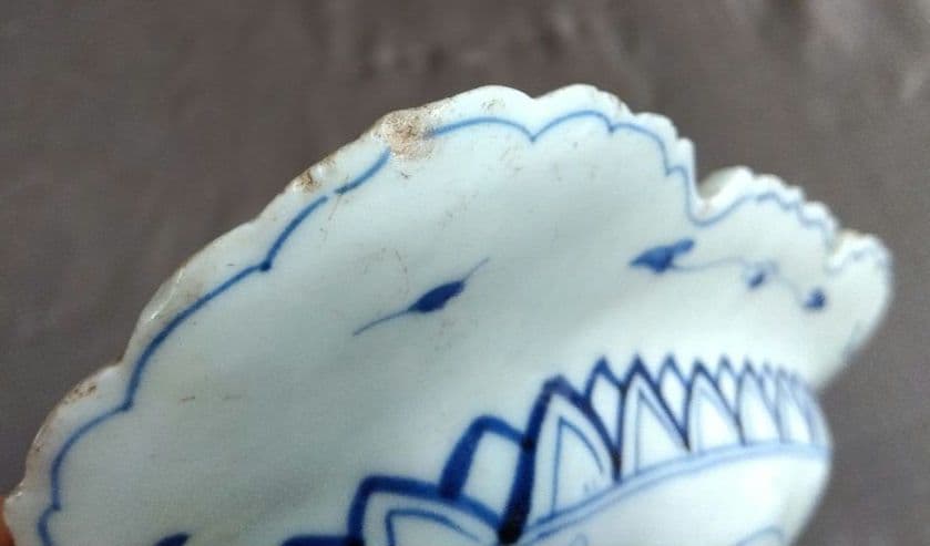 骨董　染付　角皿