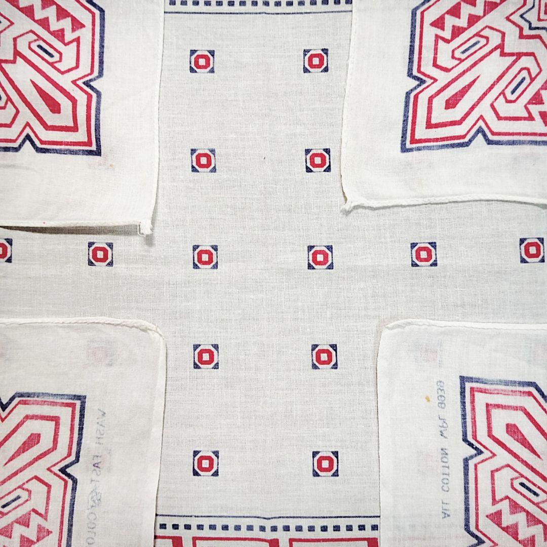 50s ヴィンテージバンダナ タイガー 虎 レアカラー USA製 VINTAGE