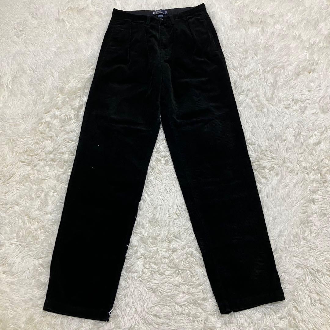 Polo By Ralph Lauren ツータック コーデュロイ パンツ BK