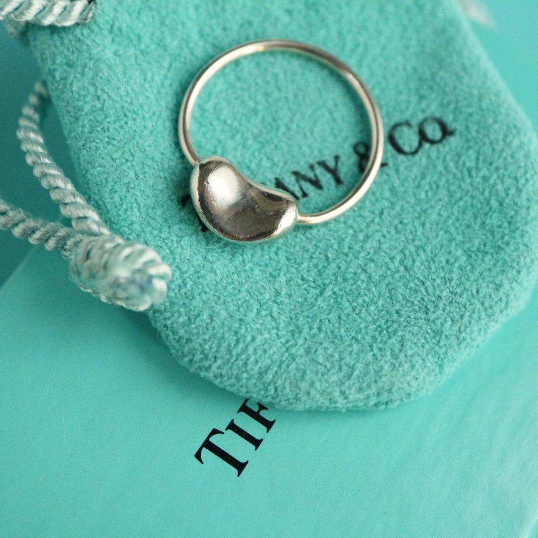 袋箱有り✨美品✨約12.5号ティファニー ビーンリングシルバー 925