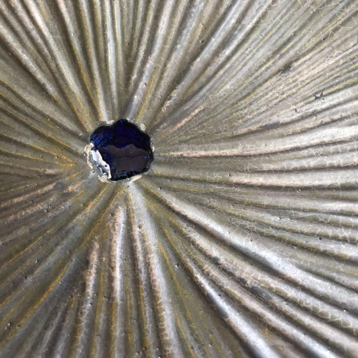 銀彩 花器 飾り皿 鼎窯