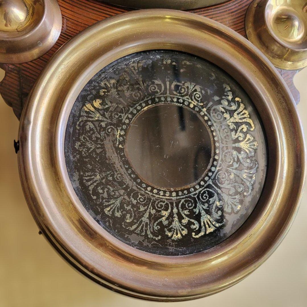 精工舎 掛時計 張り四ツ丸達磨 真鍮枠 明治45年～大正元年頃 ボンボン時計