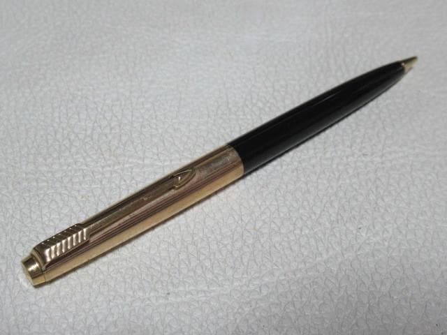 ◆美品 1940年代 米国製！パーカー 金キャップ 黒軸 ペンシル芯0.9ｍｍ