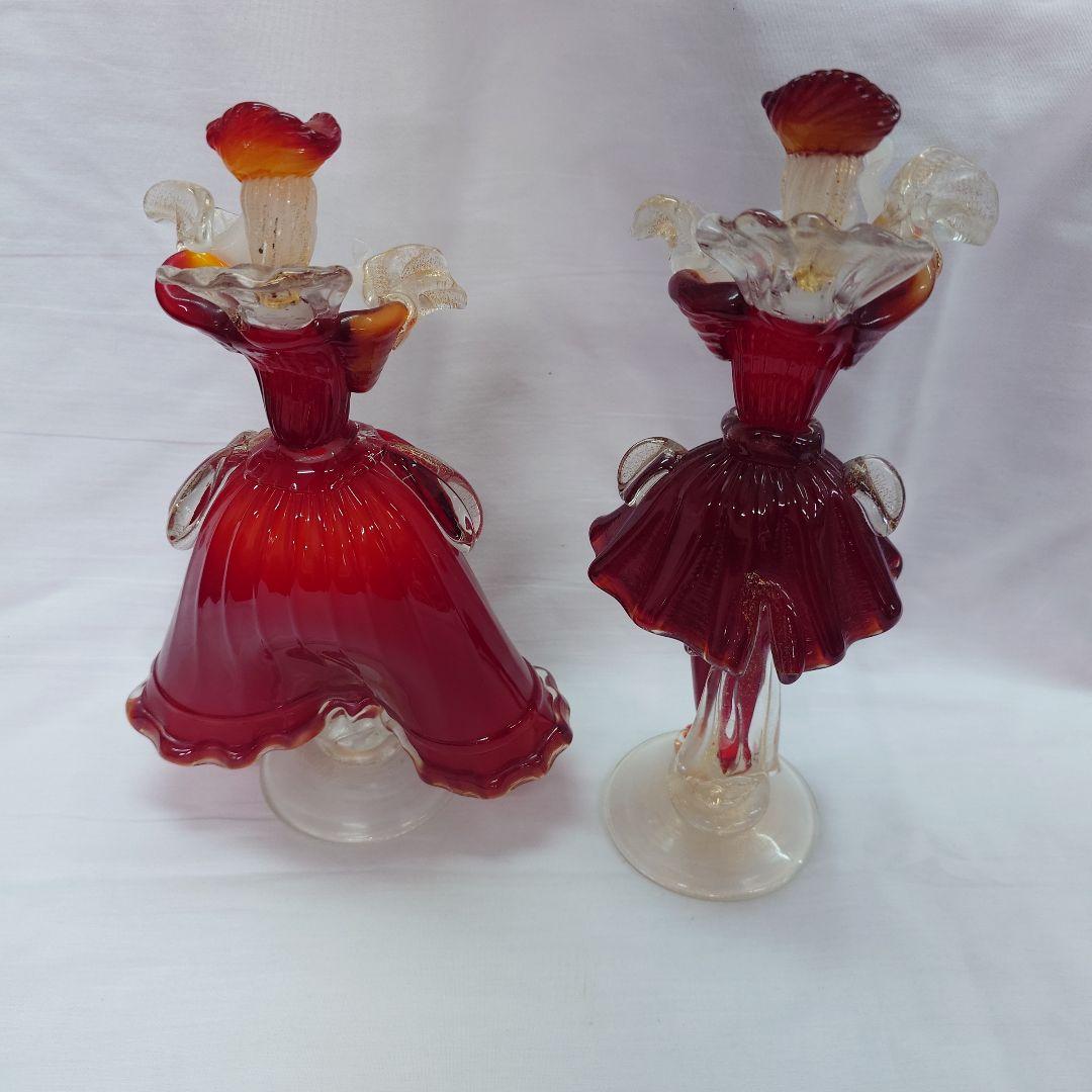 ベネチアングラス人形 ペア