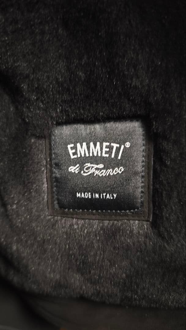 新品　EMMETI JURI ユリ ムートンジャケット　ブラック　サイズ50