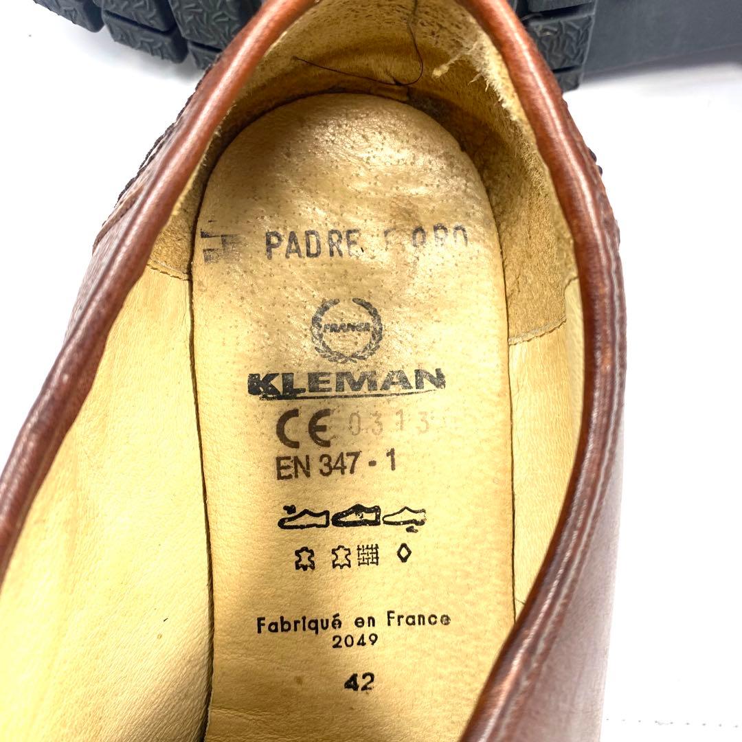【人気】KLEMAN クレマン パドレ チロリアンシューズ ブラウン 42