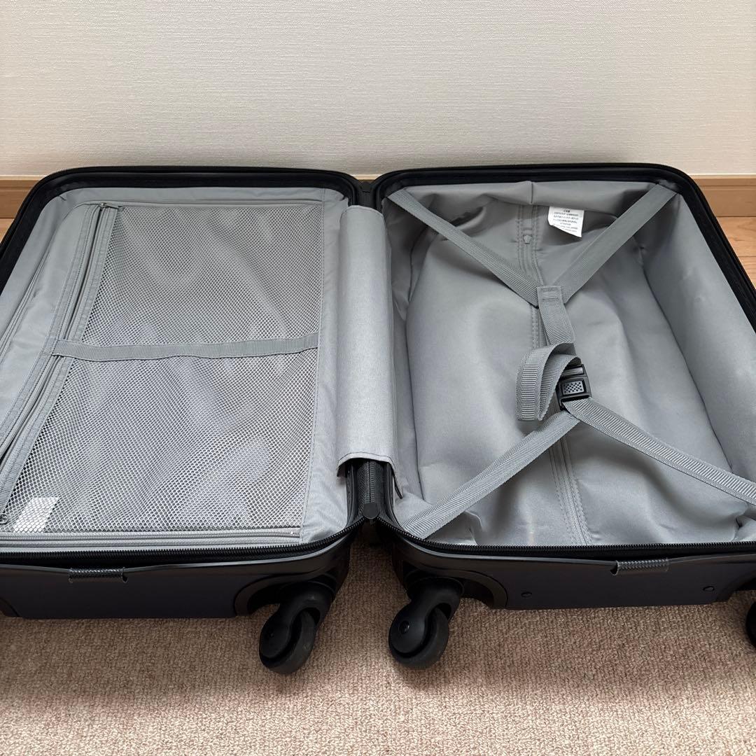 無印良品　キャリーバーの高さを自由に調節できるハードキャリー　36L