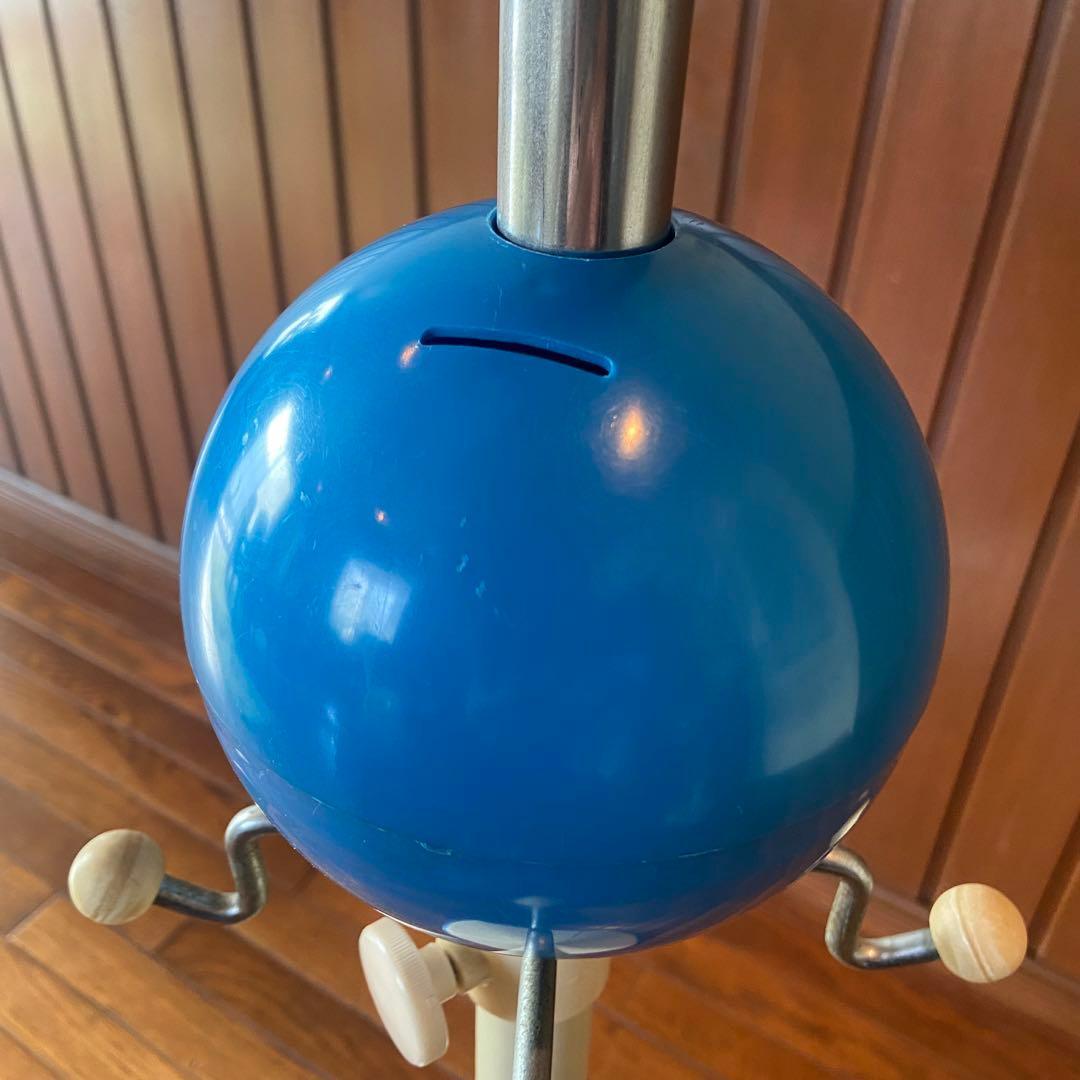 70’s スペースエイジ　ポールハンガー　昭和レトロ　貯金箱付き　当時物