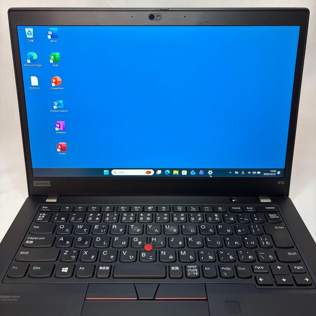 準美品 ThinkPad X13 第10世代 i5 8GB フルHD オフィス