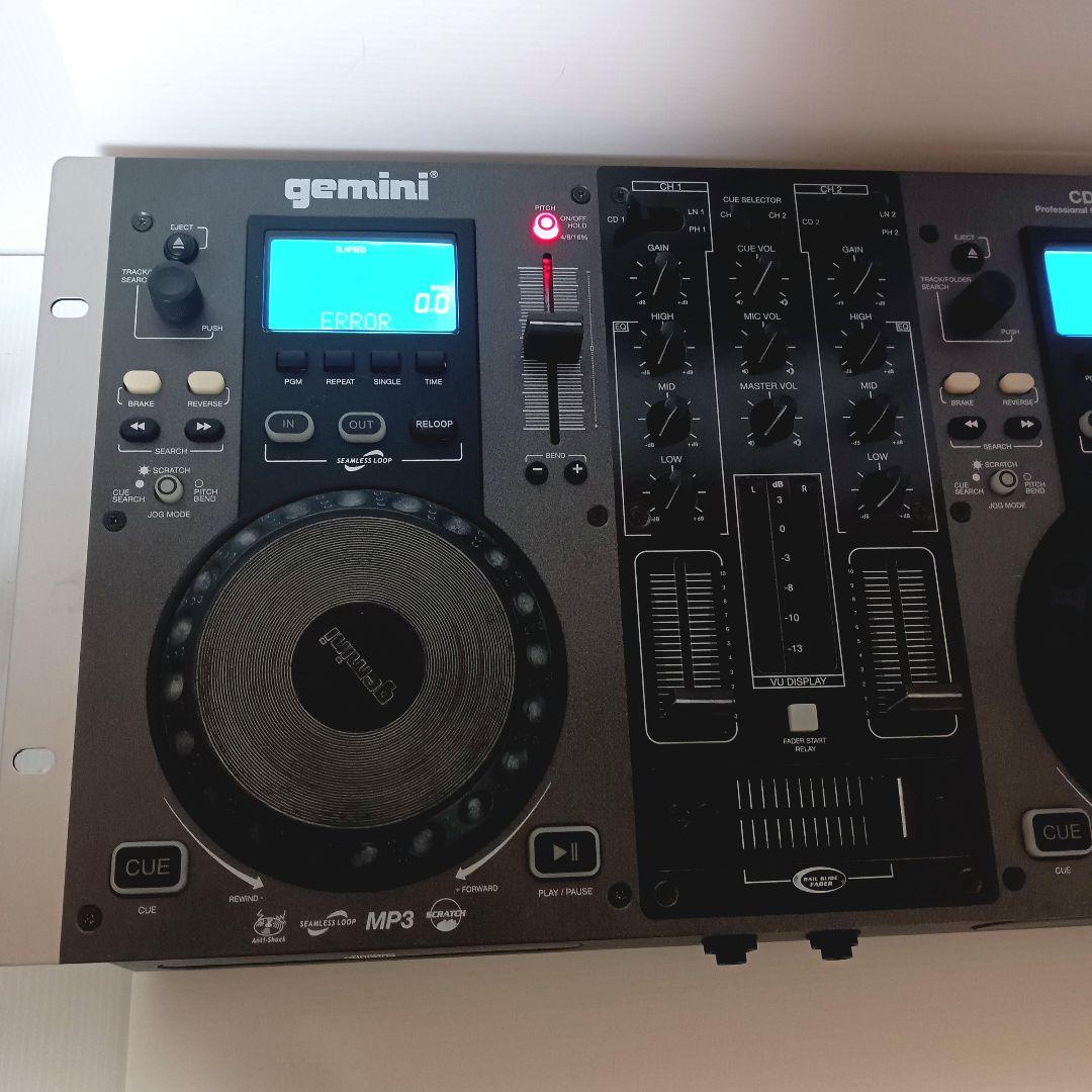 Gemini CDM-3610 DJ 通電確認 現状品 ミキサー ジェミナイ