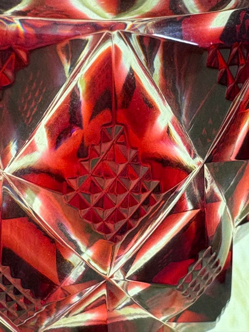 【希少】薩摩切子脚付杯 復元島津 ✨ガハハ本舗お宝倉庫市