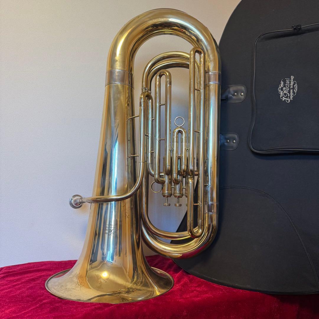 J.Michael チューバ TU-2000 金管楽器 移動式ケース 音出確認済