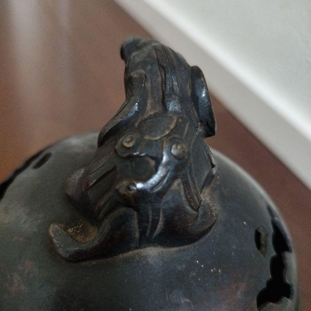 希少　古銅　香炉　像　獏　古美術　骨董品