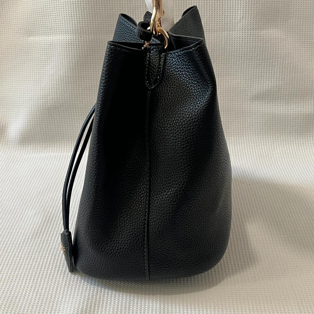 未使用 COACH コーチ ローアン バケット バッグ 黒 ブラック