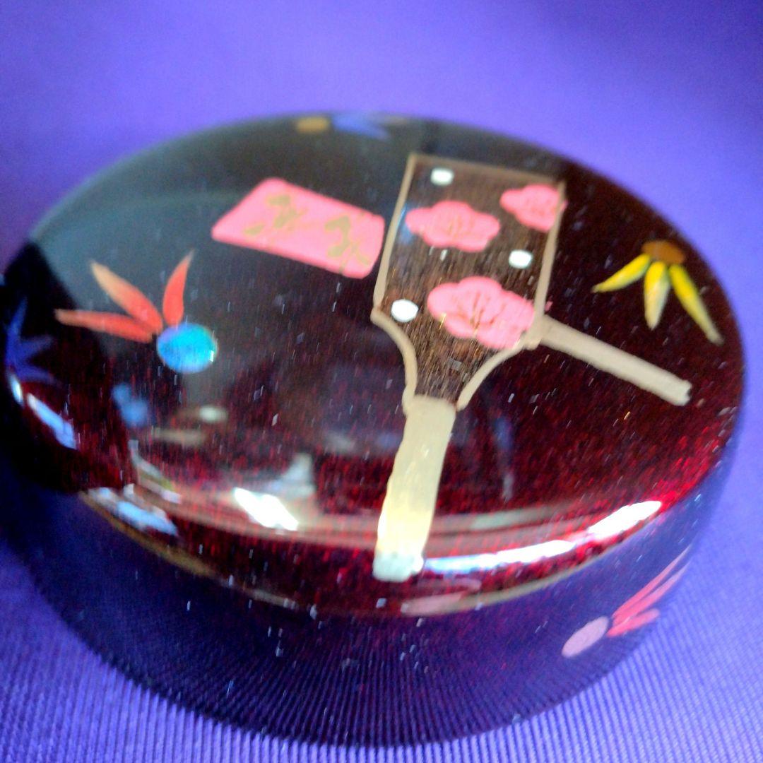 茶道具　期間限定特価　羽子板蒔絵中棗　内梨子地　新品未使用品