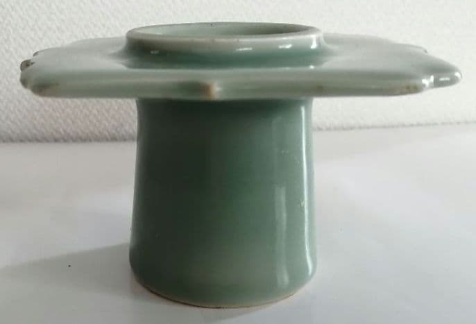 古伊万里　青磁盃台